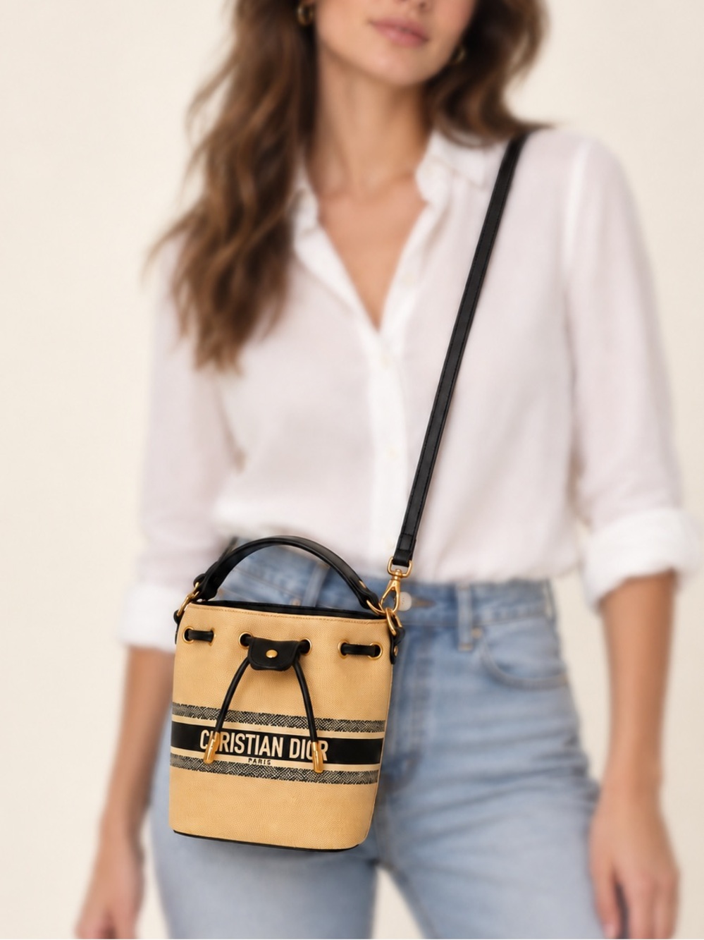 GWP DIOR Canvas Bucket Tote